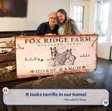 Rustic Horse Ranch Sign III - Tailored Canvases - Flyclothing LLC