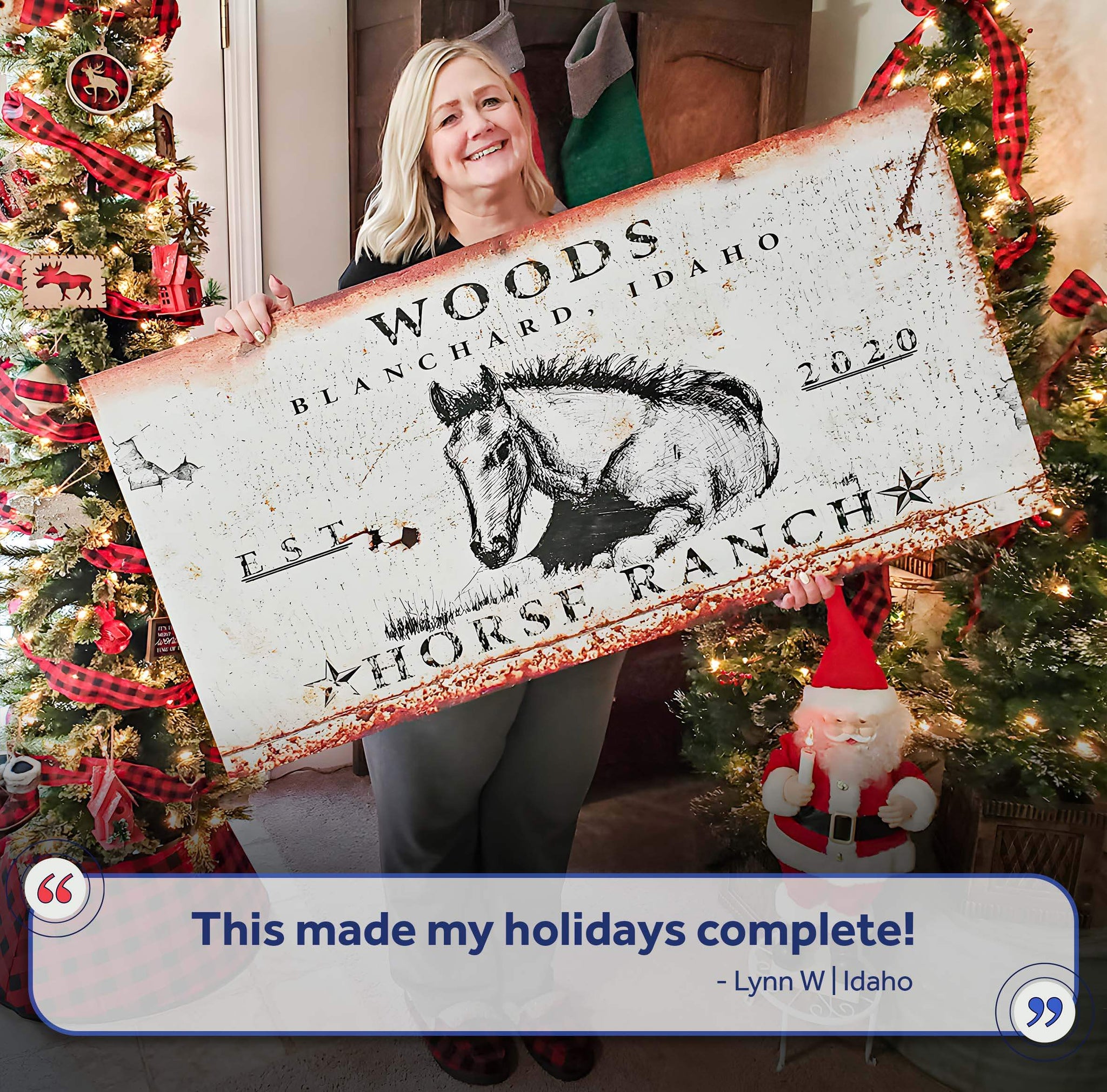 Rustic Horse Ranch Sign IV - Tailored Canvases - Flyclothing LLC