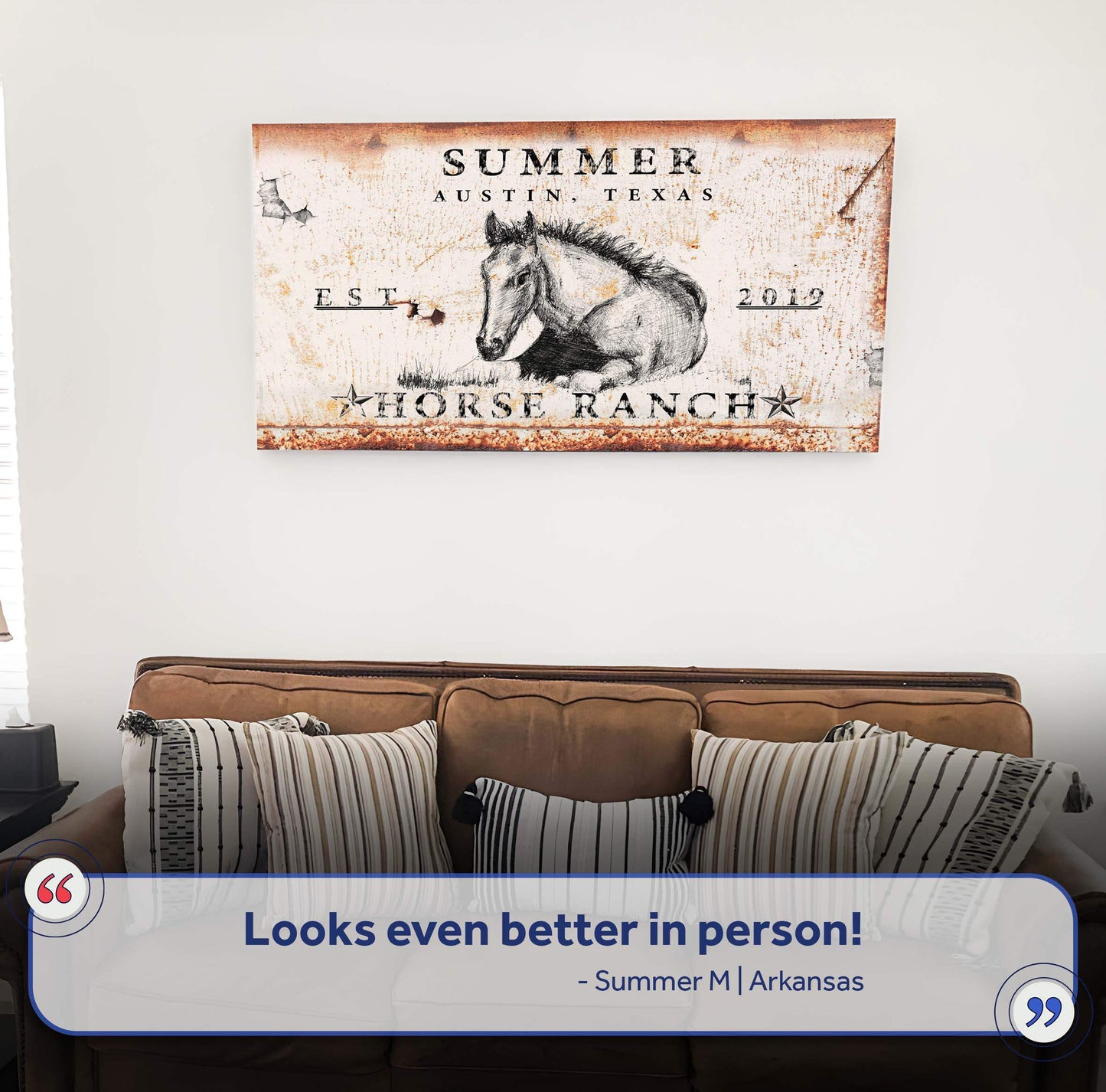 Rustic Horse Ranch Sign IV - Tailored Canvases - Flyclothing LLC