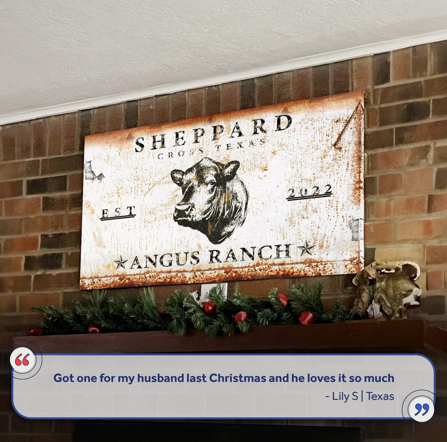 Angus Ranch Sign III - Tailored Canvases - Flyclothing LLC
