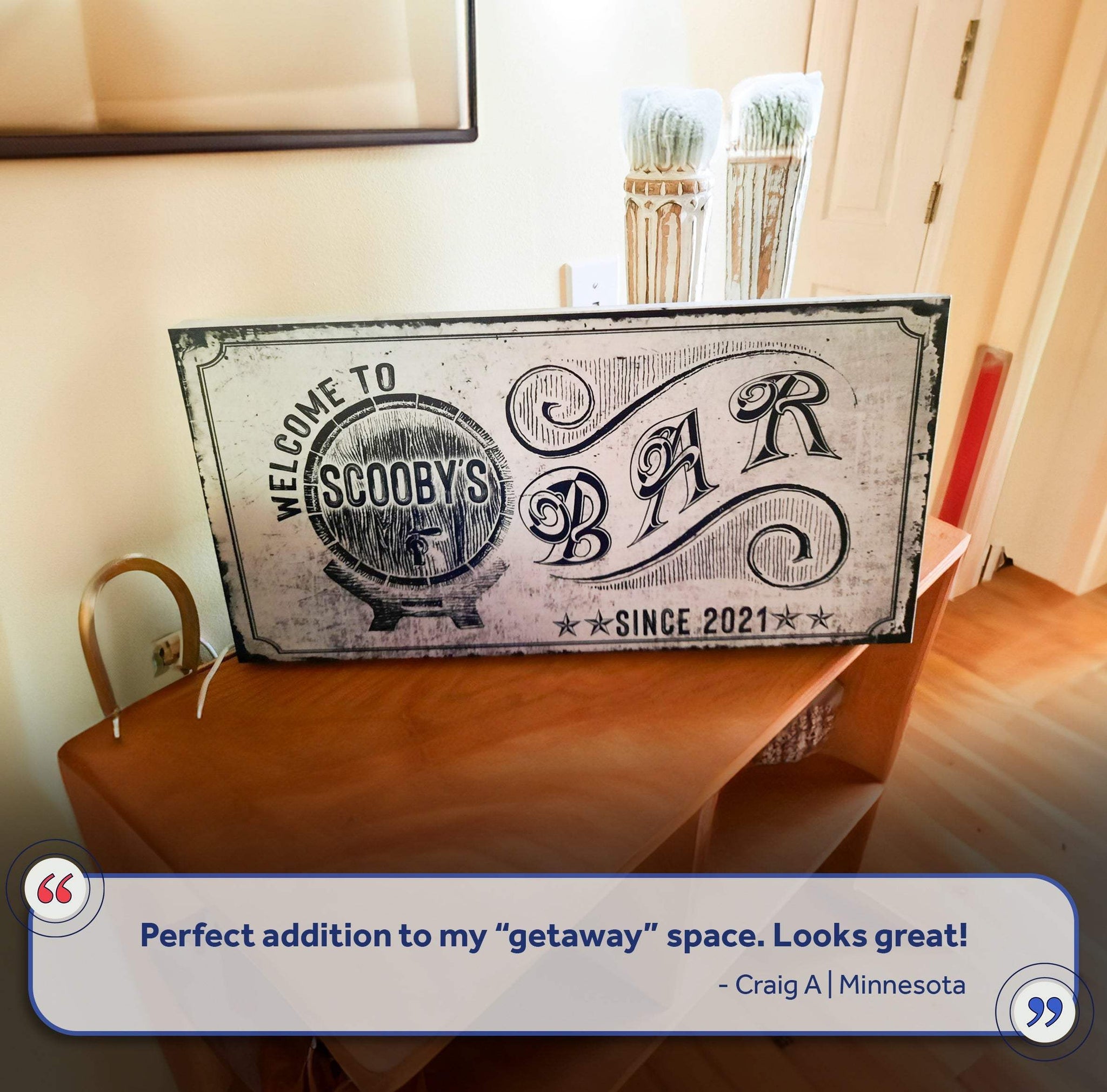 Bar Sign - Tailored Canvases - Flyclothing LLC