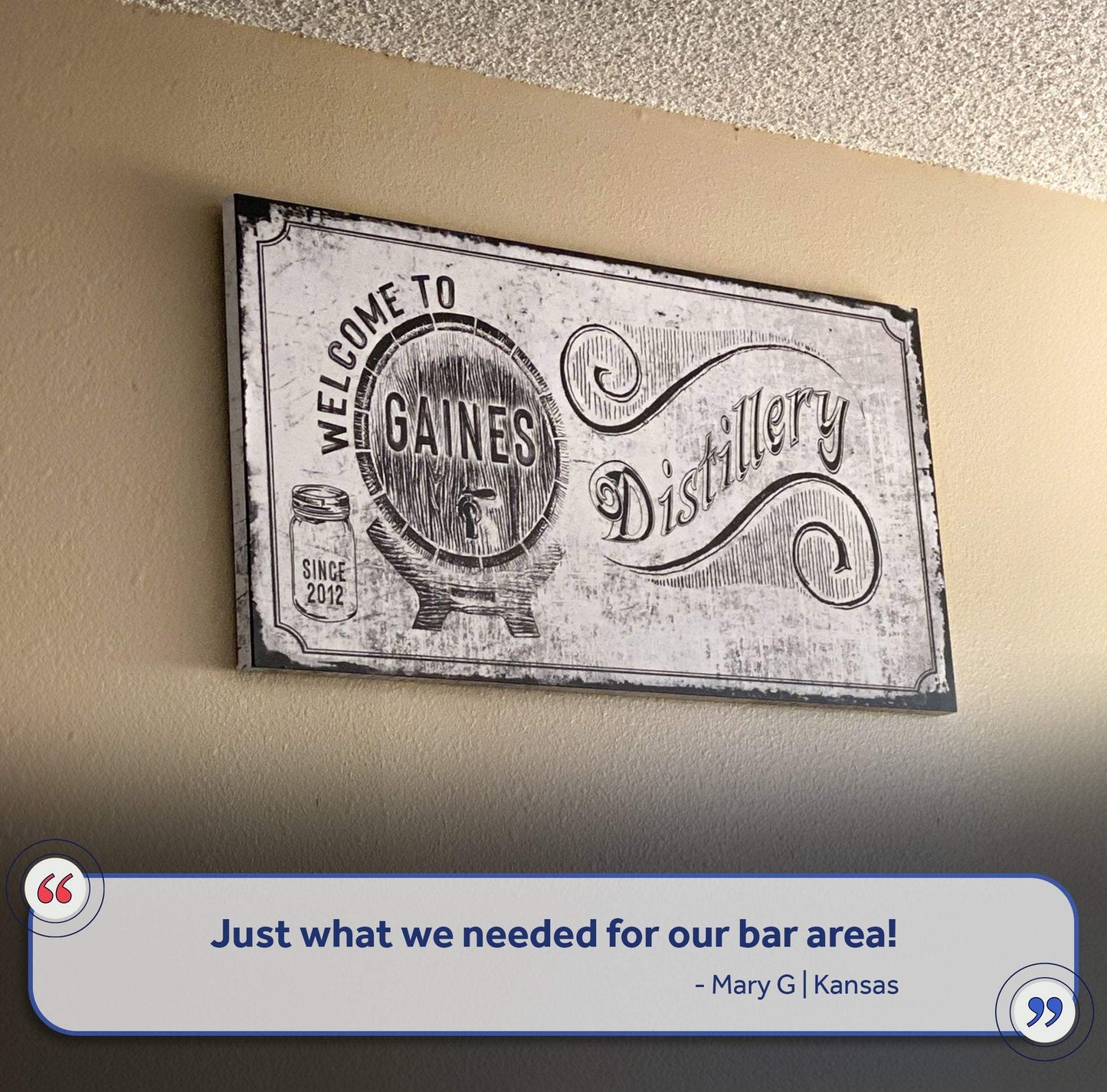 Bar Sign - Tailored Canvases - Flyclothing LLC