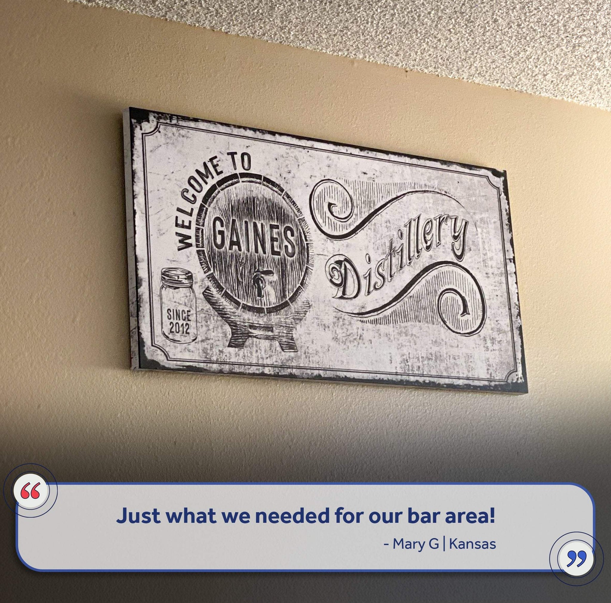 Bar Sign - Tailored Canvases - Flyclothing LLC