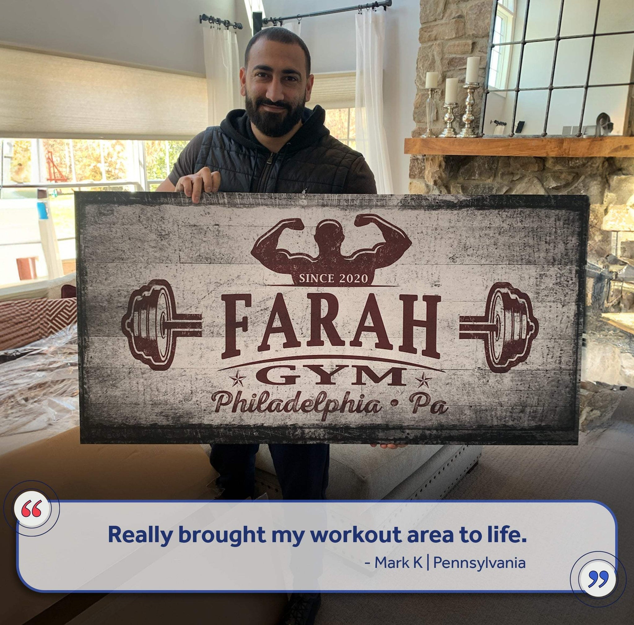 Gym Sign VI - Tailored Canvases - Flyclothing LLC