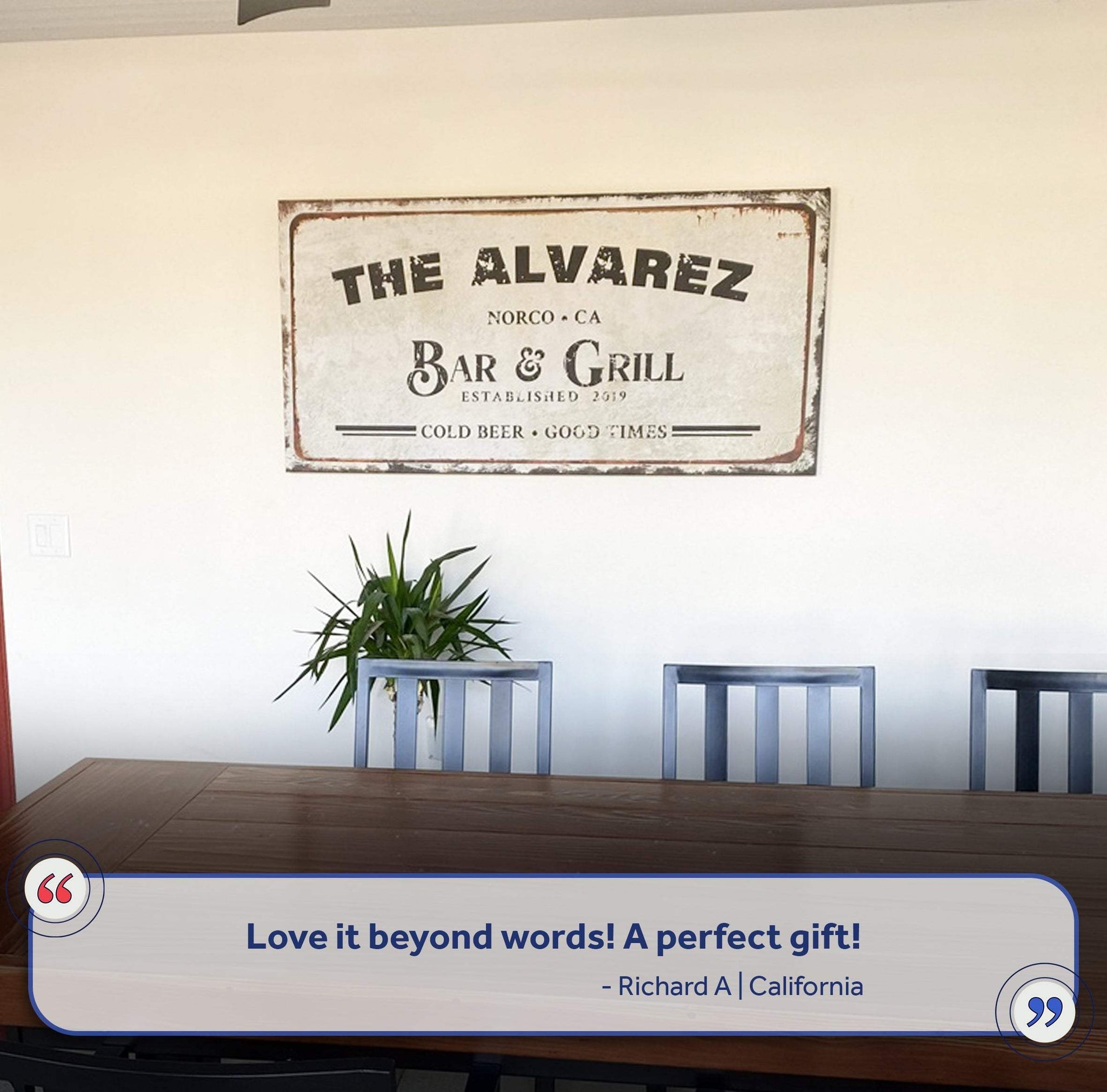 Bar and Grill Sign VII - Tailored Canvases - Flyclothing LLC
