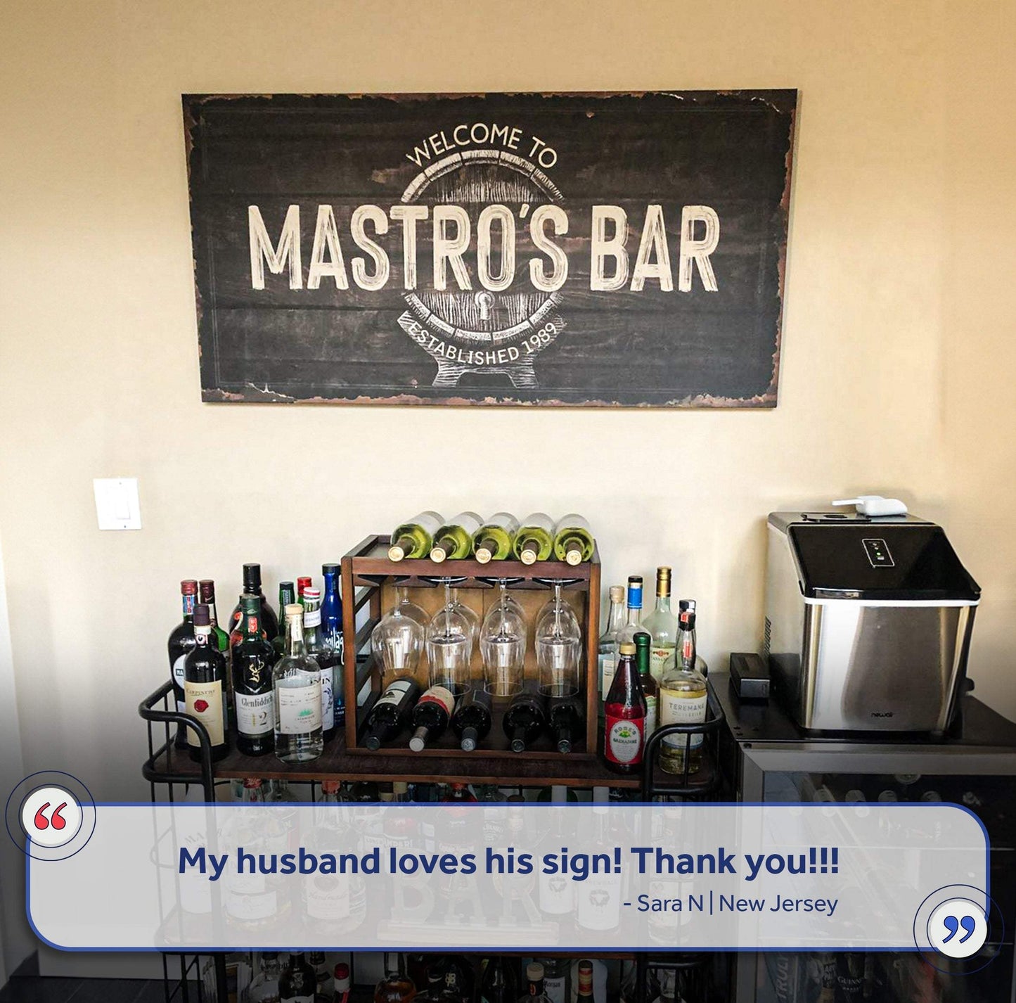 Beer Barrel Bar Sign - Tailored Canvases - Flyclothing LLC