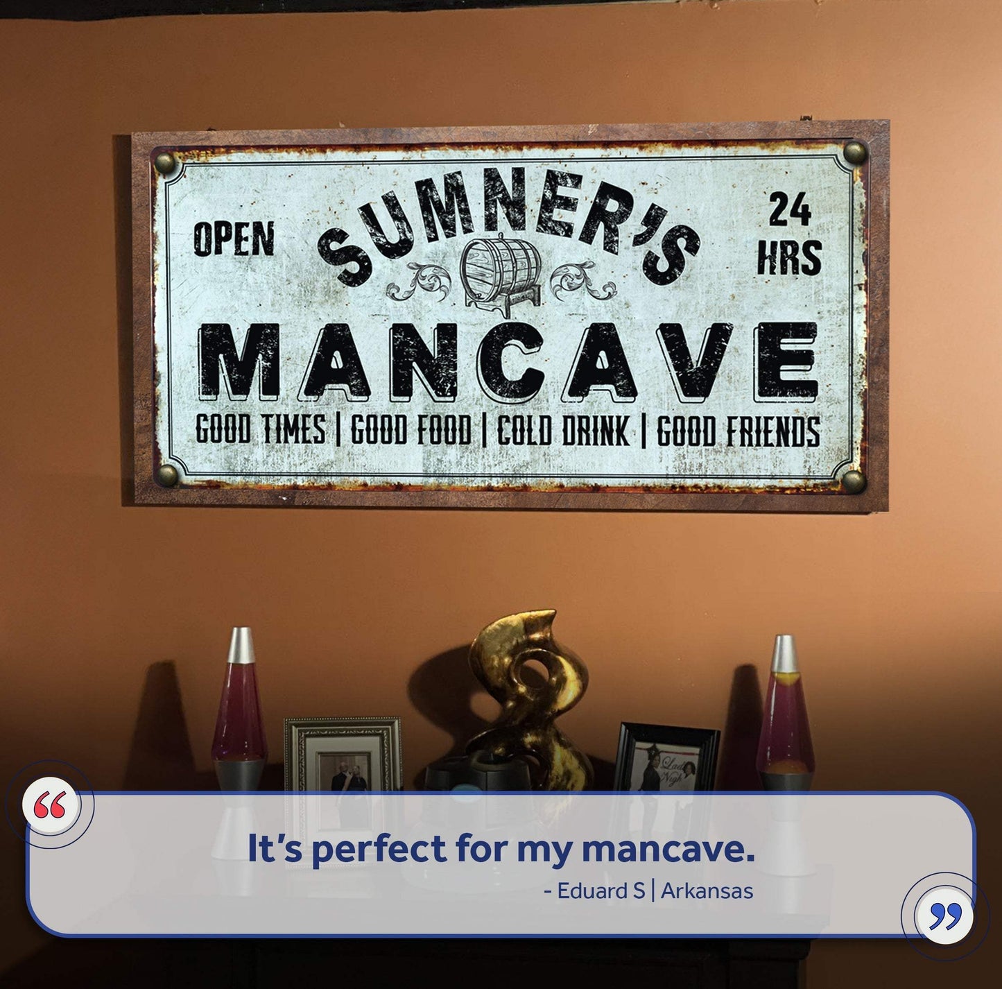 Man Cave Sign - Tailored Canvases - Flyclothing LLC