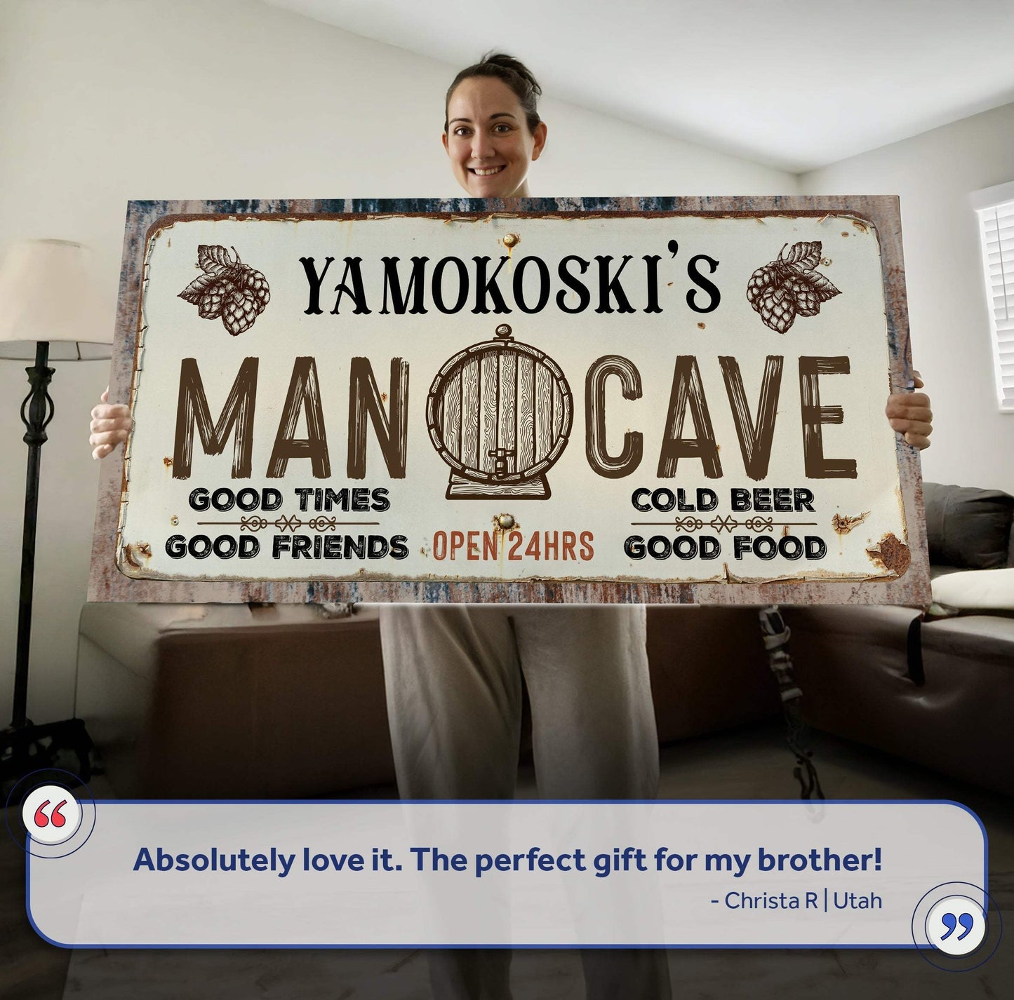 Man Cave Sign III - Tailored Canvases - Flyclothing LLC