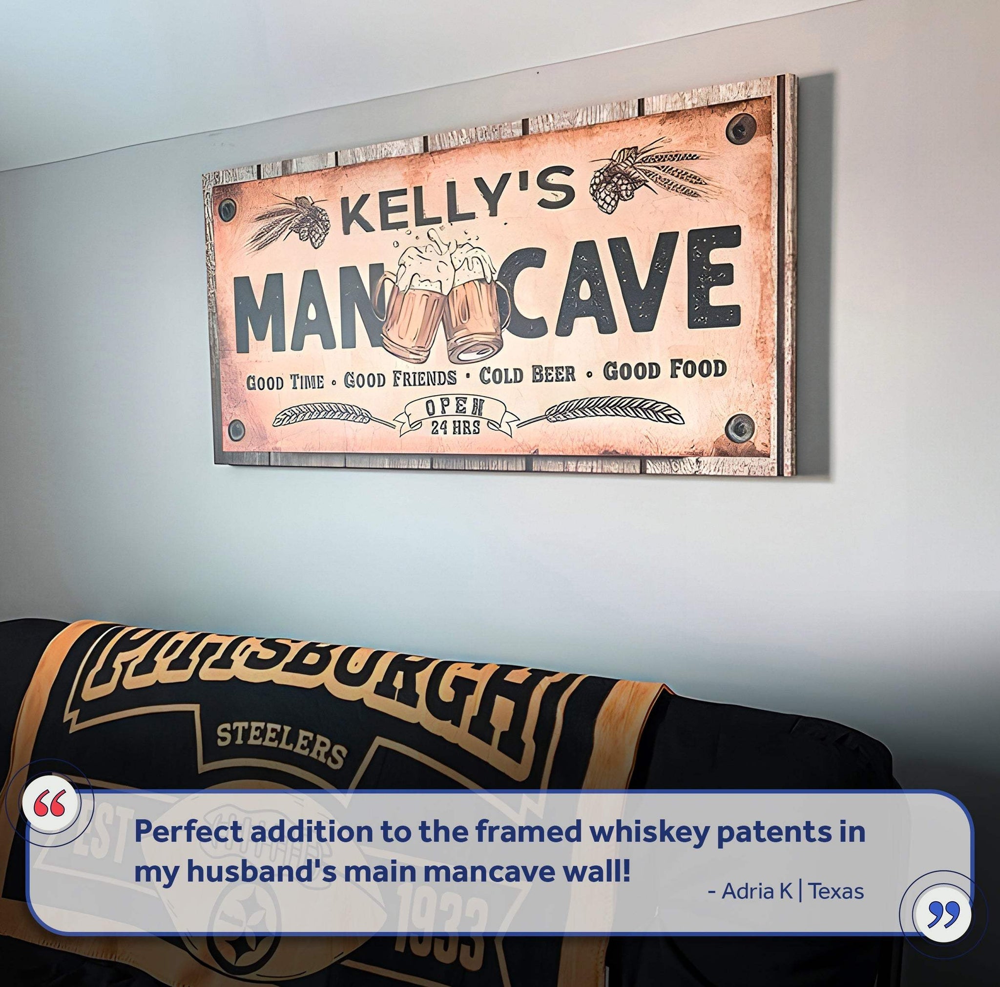 Man Cave Sign IV - Tailored Canvases - Flyclothing LLC