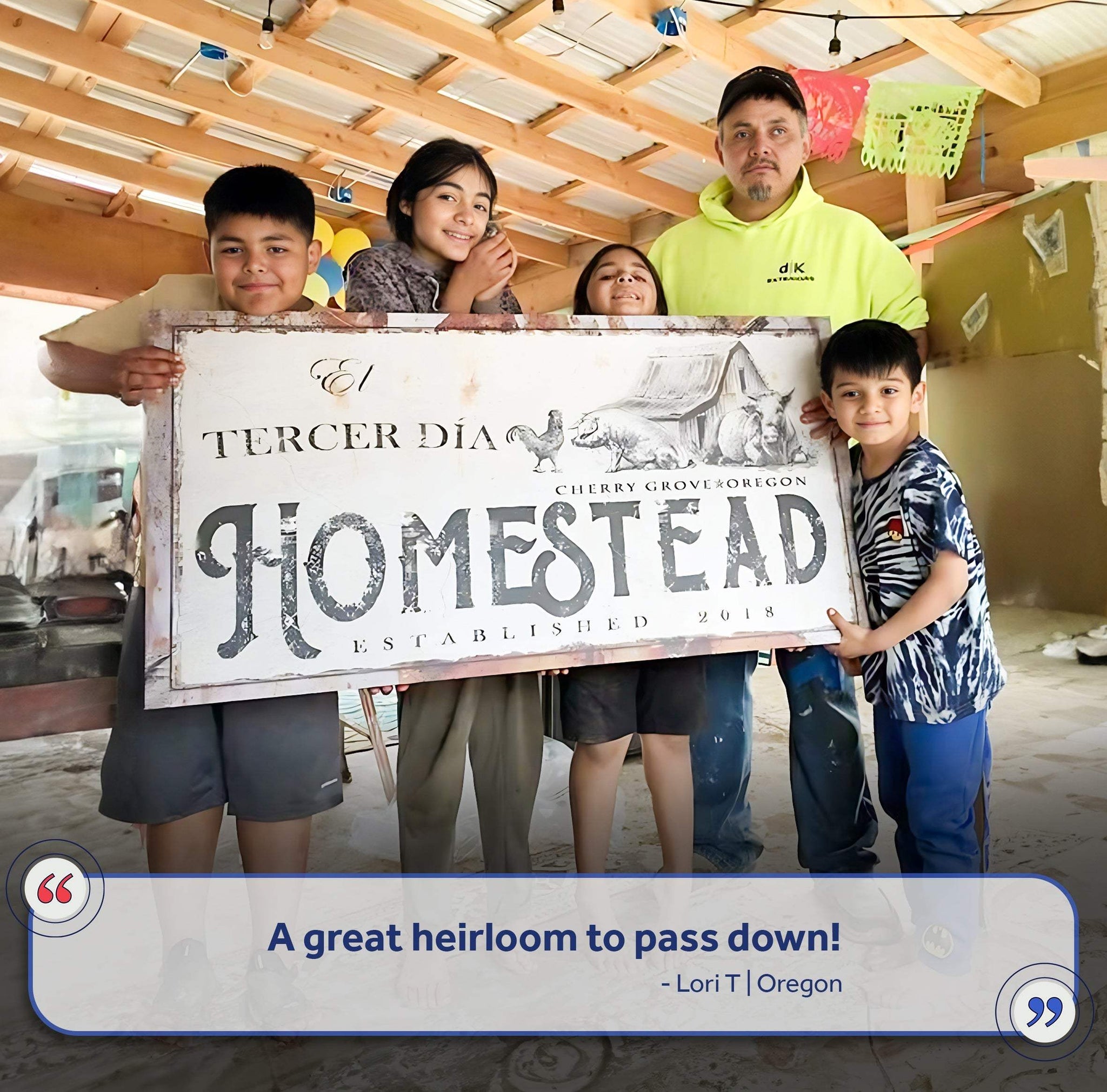 Homestead Sign - Tailored Canvases - Flyclothing LLC