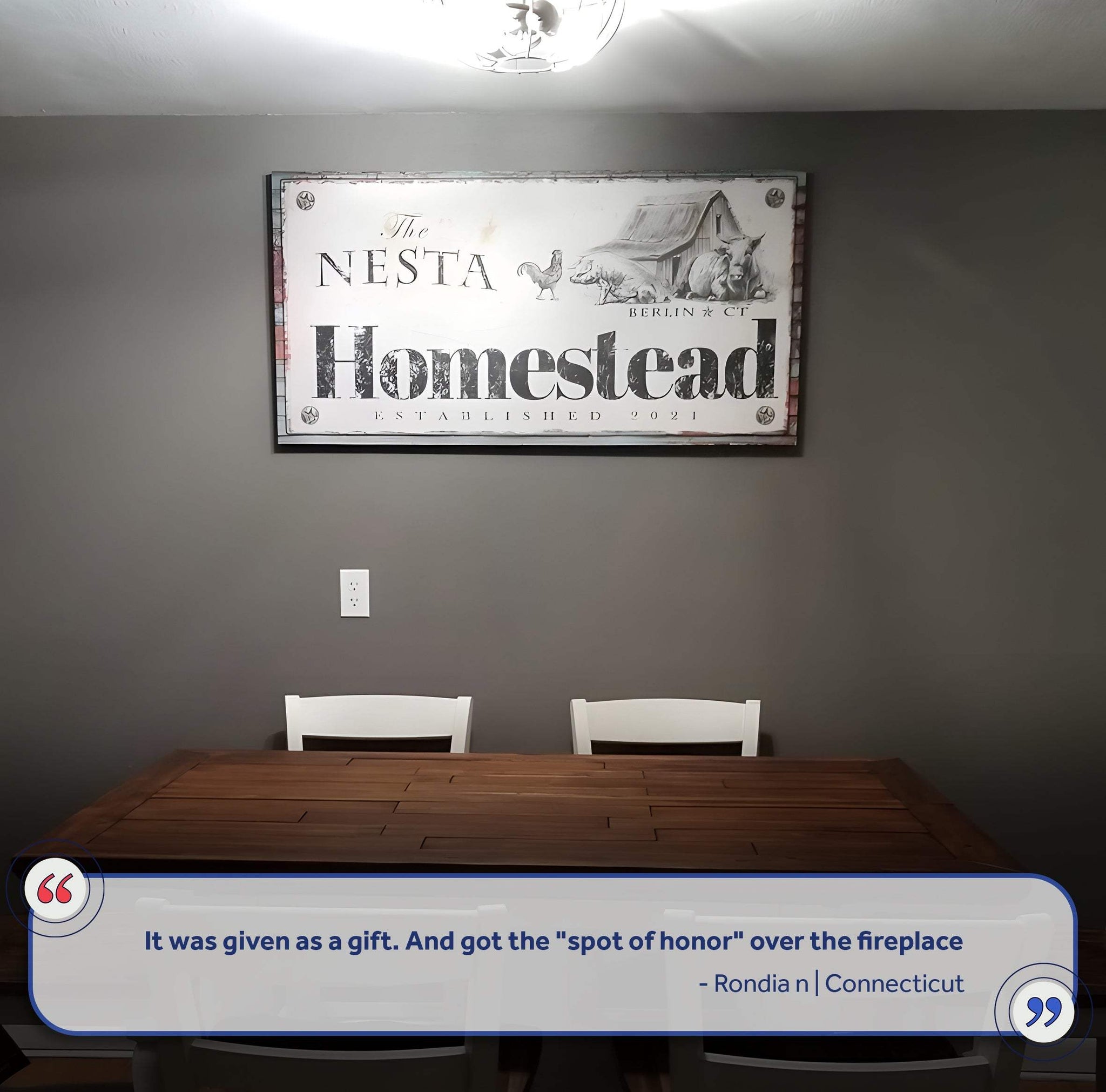 Homestead Sign III - Tailored Canvases - Flyclothing LLC