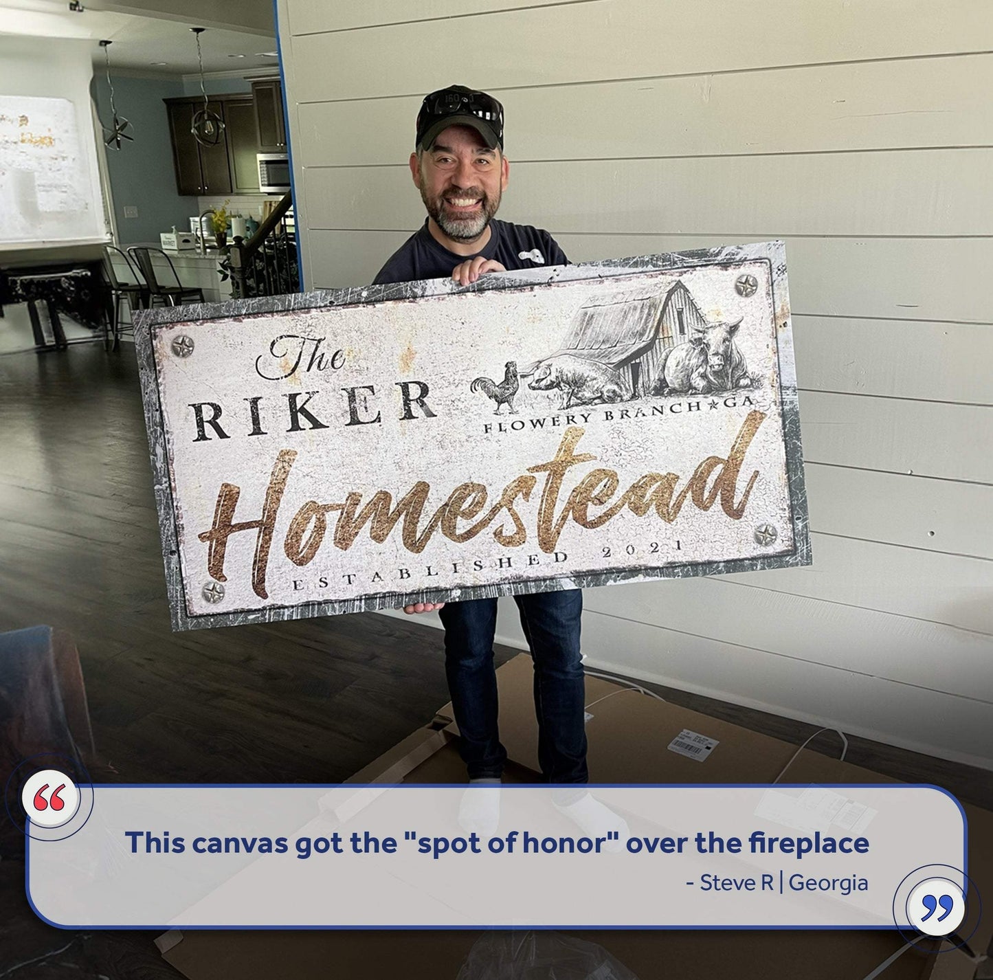 Homestead Sign IV - Tailored Canvases - Flyclothing LLC