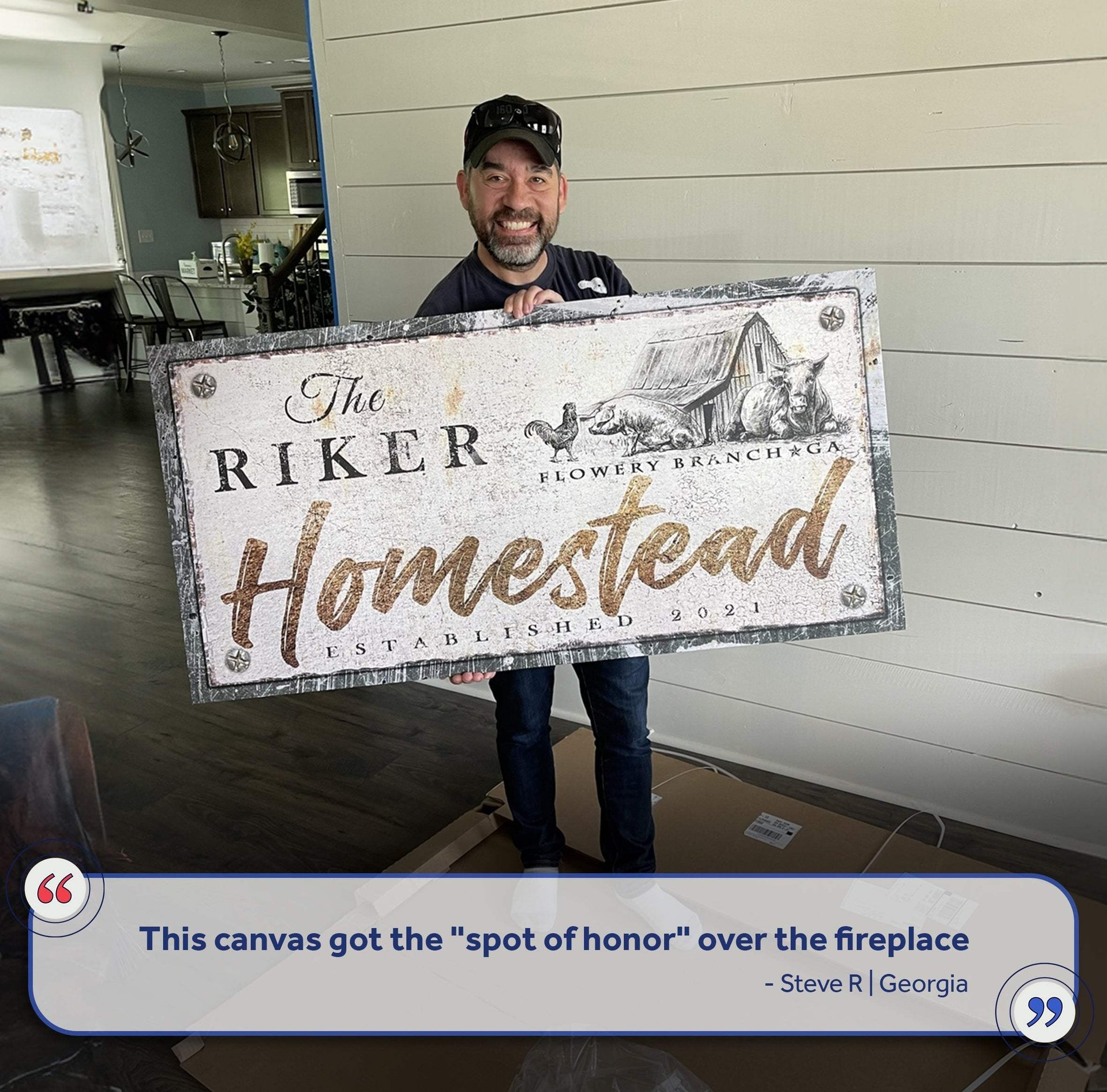Homestead Sign IV - Tailored Canvases - Flyclothing LLC