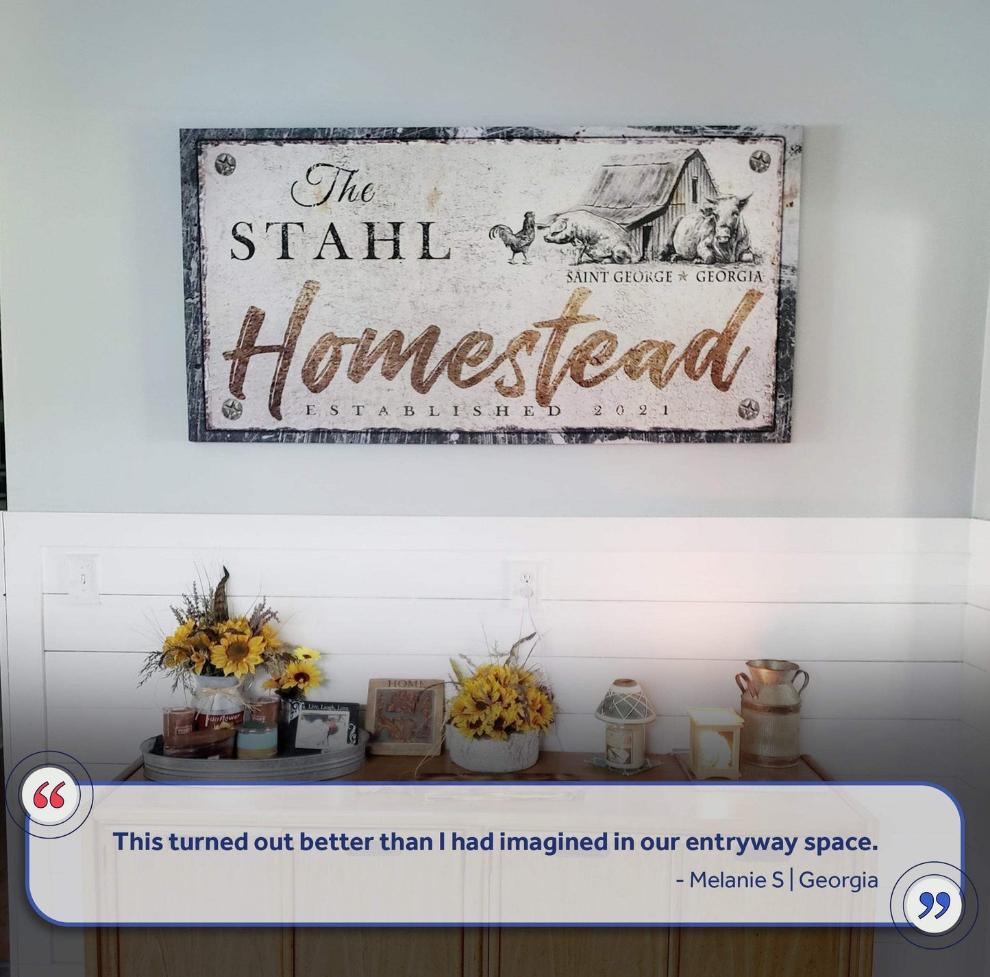 Homestead Sign IV - Tailored Canvases - Flyclothing LLC