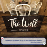 Wooden Family Name Sign - Tailored Canvases - Flyclothing LLC