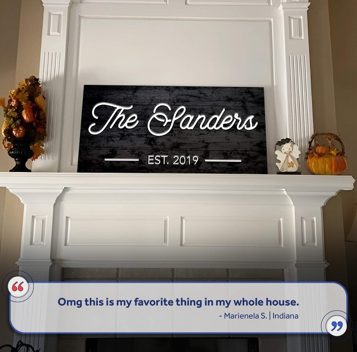 Family Name Sign V - Tailored Canvases - Flyclothing LLC