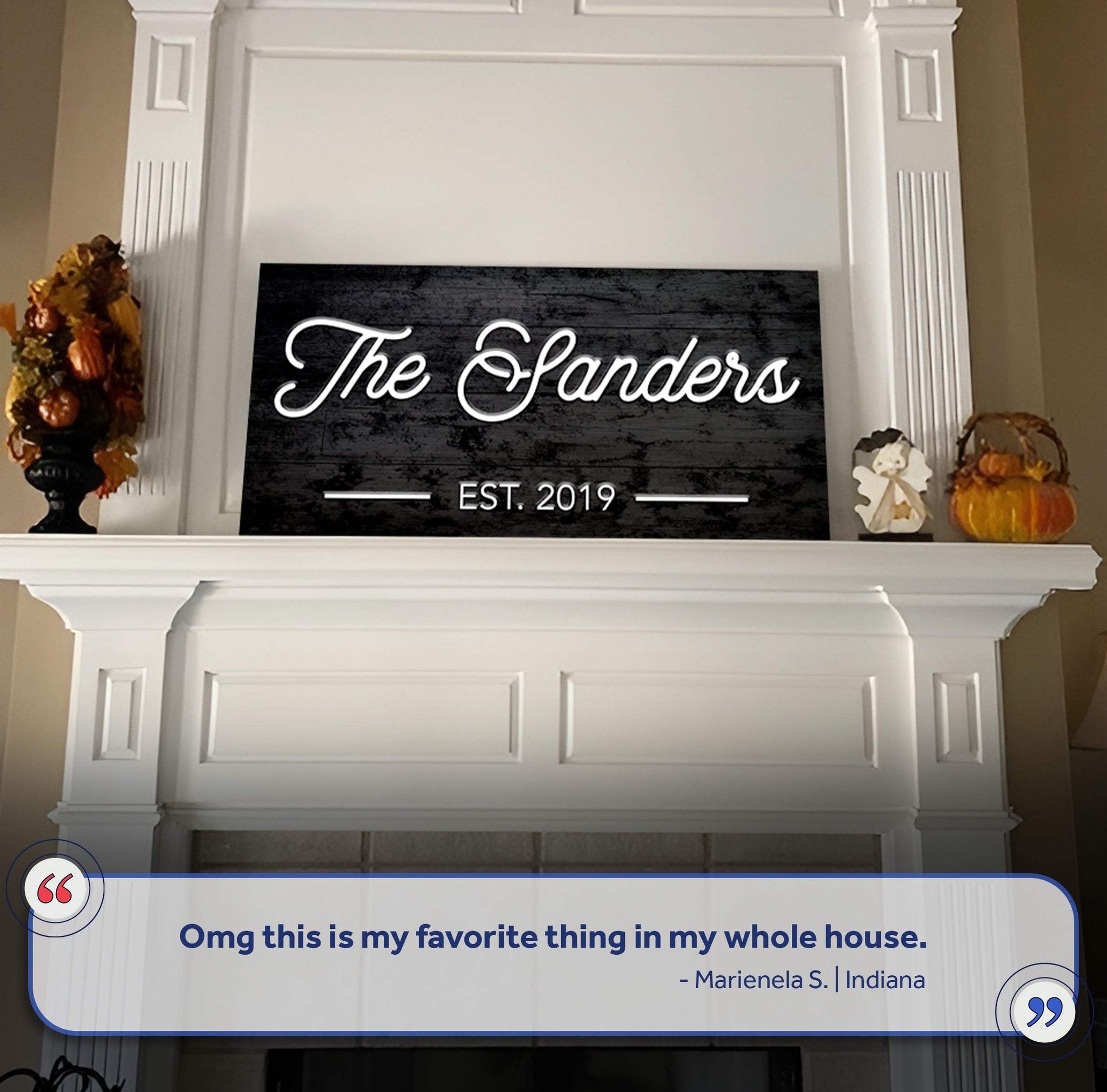 Family Name Sign V - Tailored Canvases - Flyclothing LLC