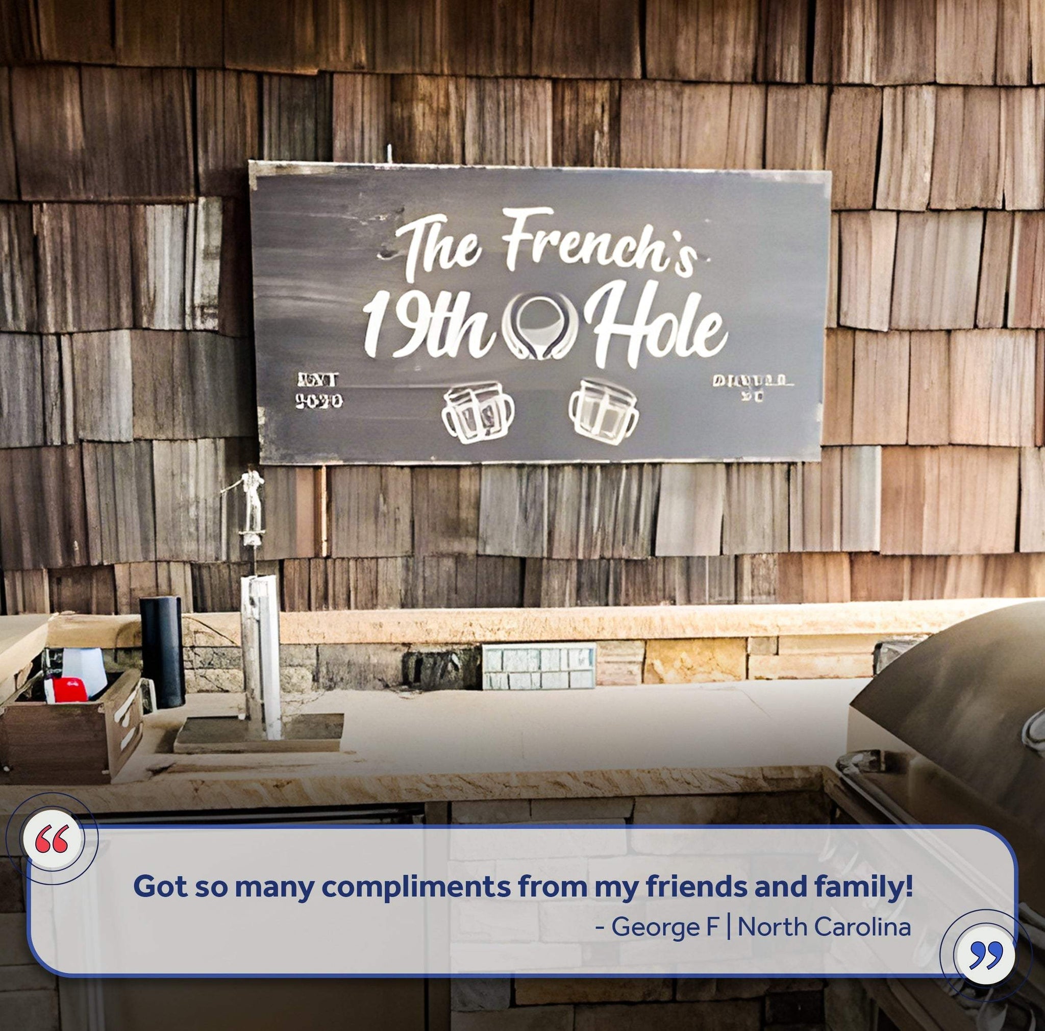 19th Hole Golf Personalized Sign II - Tailored Canvases - Flyclothing LLC