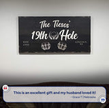 19th Hole Golf Personalized Sign II - Tailored Canvases - Flyclothing LLC