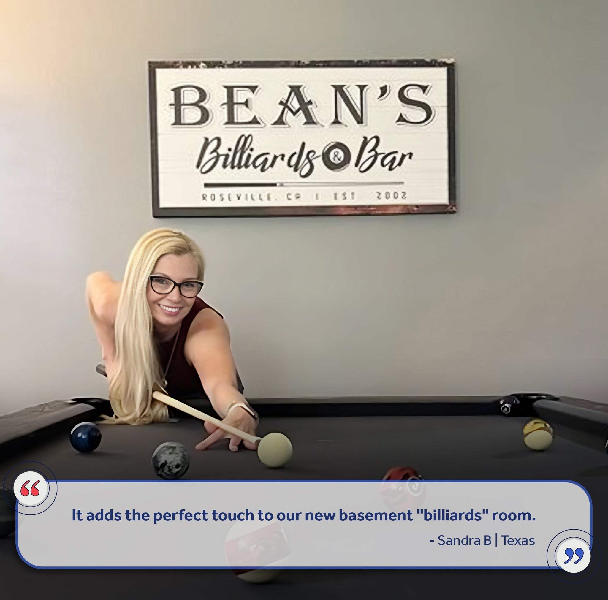 Billiards And Bar Sign - Tailored Canvases - Flyclothing LLC