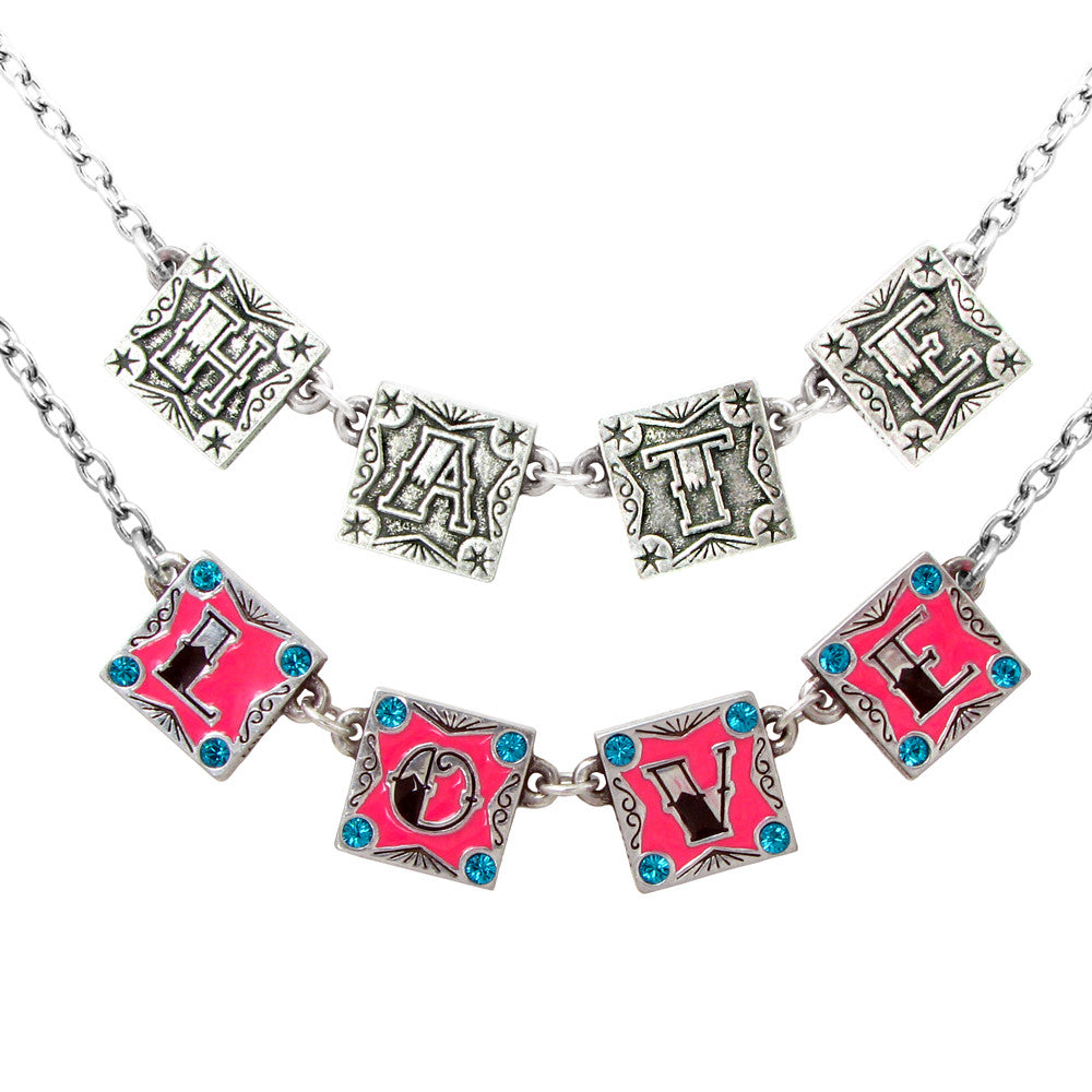 I Love, I Hate Necklace - Alchemy of England - Flyclothing LLC