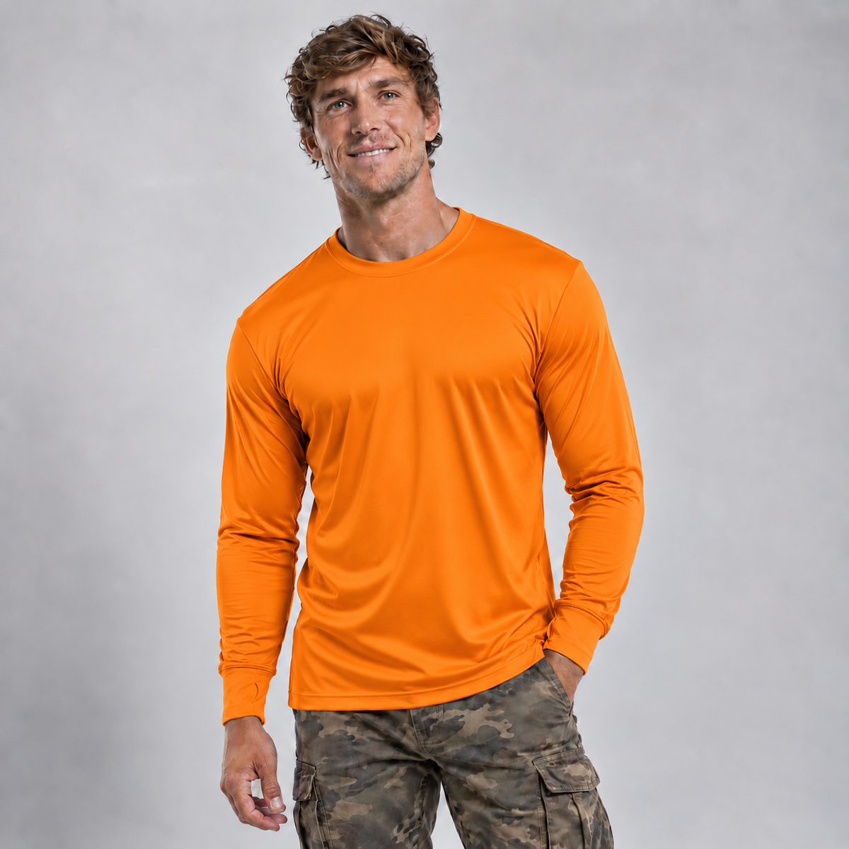 UPF 50 Performance Long-Sleeve Crew - SpectraUSA - Flyclothing LLC