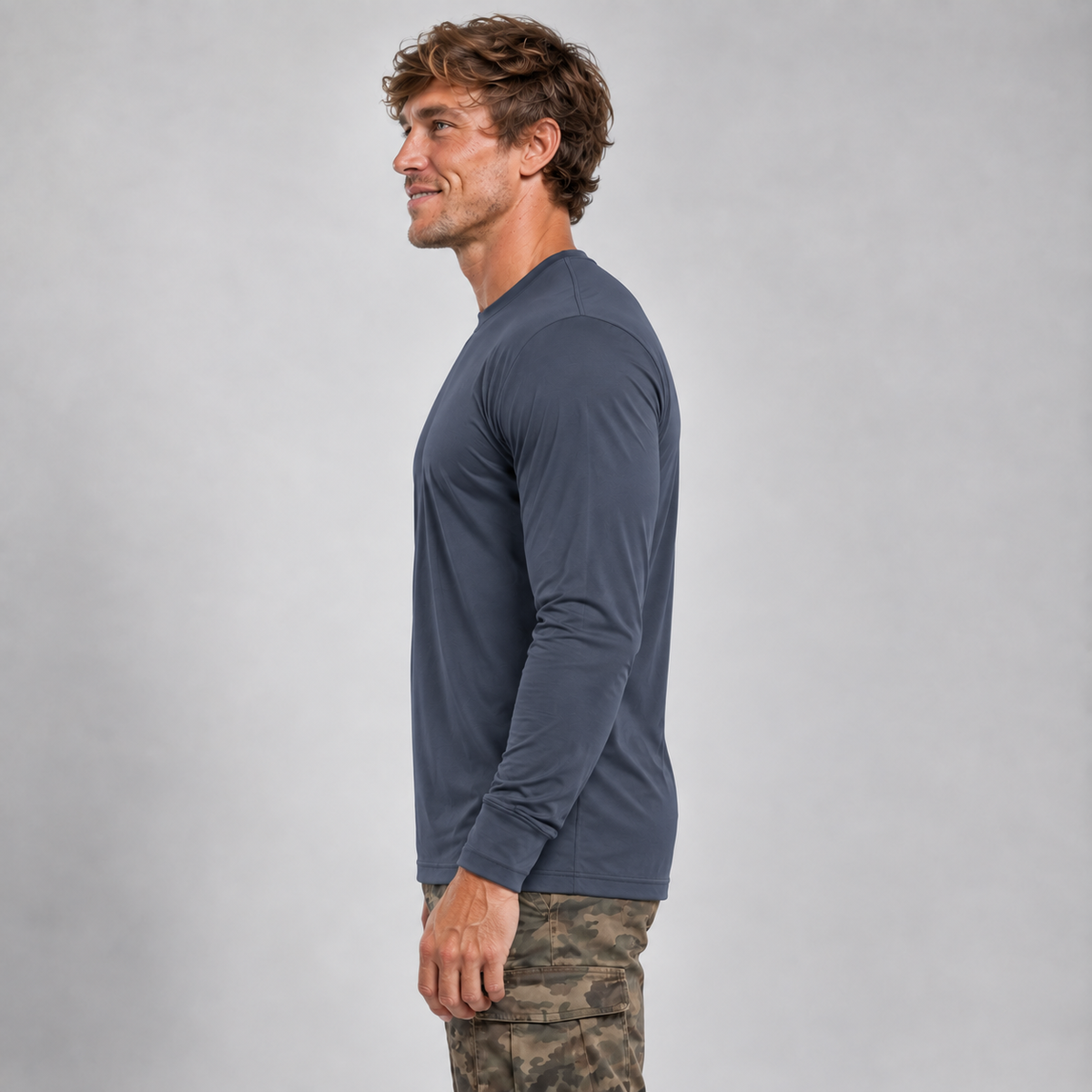 UPF 50 Performance Long-Sleeve Crew - SpectraUSA - Flyclothing LLC