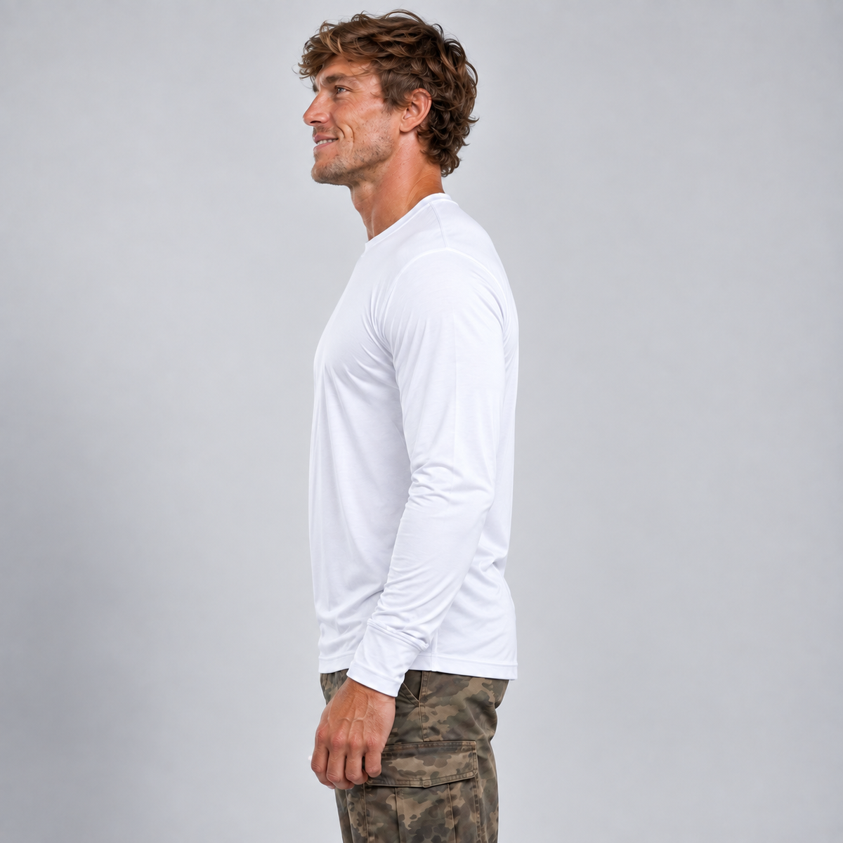 UPF 50 Performance Long-Sleeve Crew - SpectraUSA - Flyclothing LLC