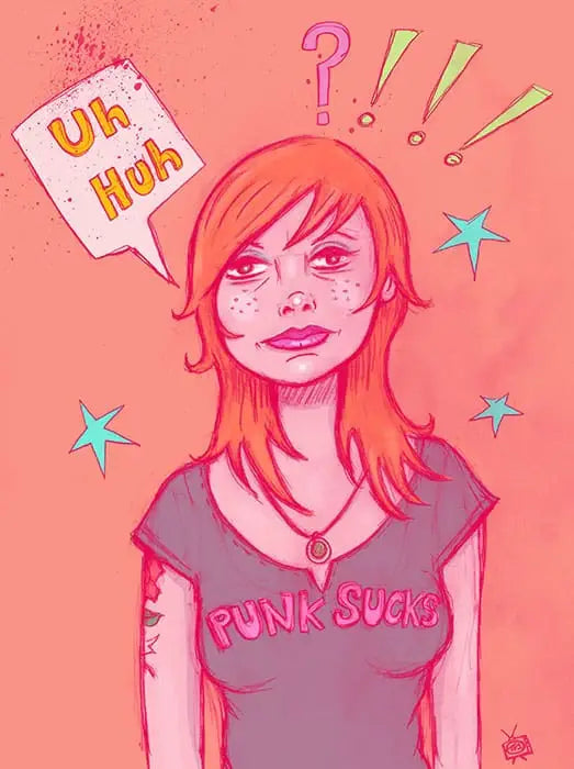 Black Market Art Company Uh Huh Print - Black Market Art Company - Flyclothing LLC