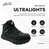 AdTec Ultralight Women's 6 Inch Work Boot Black - product features graphic