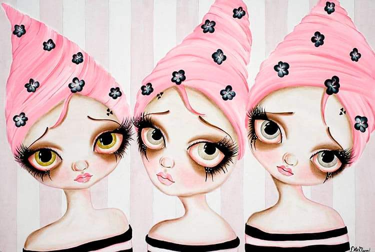 Black Market Art Company Un Deux Trois Print - Black Market Art Company - Flyclothing LLC