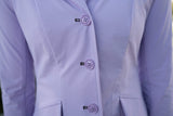 Grand Prix Ladies EQJ 3 Button Show Coat, Lilac with Chocolate Collar - Huntley Equestrian - Flyclothing LLC