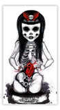 Black Market Art Company Undead Girl Print