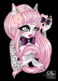 Black Market Art Company Tattooed Unicorn Girl Print