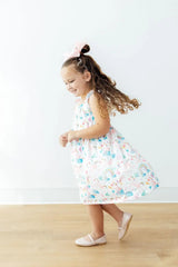 Unicorn Kisses Ruffle Cross Back Dress - Mila & Rose ® - Flyclothing LLC