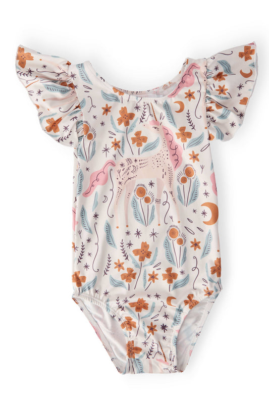 Unicorn Soiree S/S Flutter Sleeve Leotard - Mila & Rose ® - Flyclothing LLC