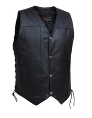 2632.LC - Mens 10 Pocket Leather Vest