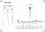 7145.K - Unisex Premium Leather 4-Pocket Chaps with Spandex