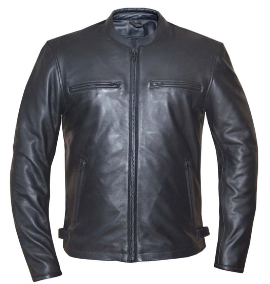 Unik International Mens Cowhide Leather Jacket