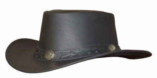 Unik Leather Mens Premium Leather Hat 9241
