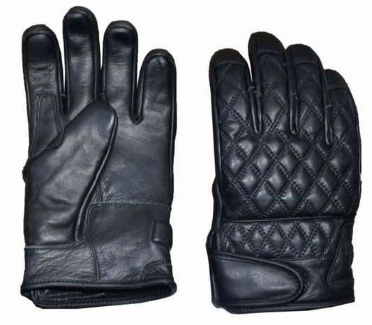 Unik Leather Mens Diamond Stitch Gloves 8423