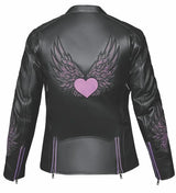 Lita - Women's Leather Motorcycle Jacket - Unik Just for Bikers - Flyclothing LLC