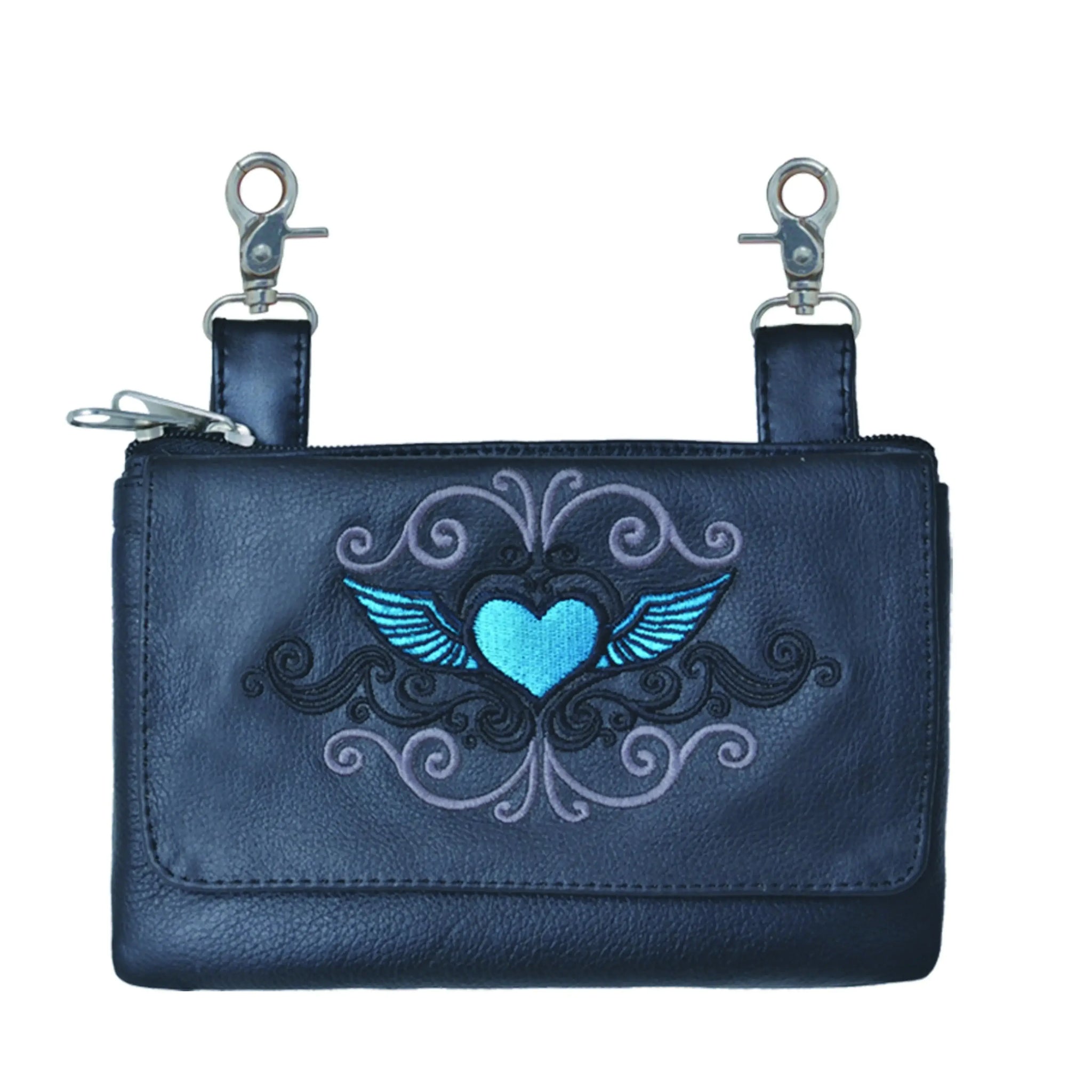 Ladies Cowhide Leather Clip-On Bag - Unik Just for Bikers - Flyclothing LLC