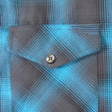 Teal Flannel - Ladies Flannel Shirt - Unik Just for Bikers - Flyclothing LLC