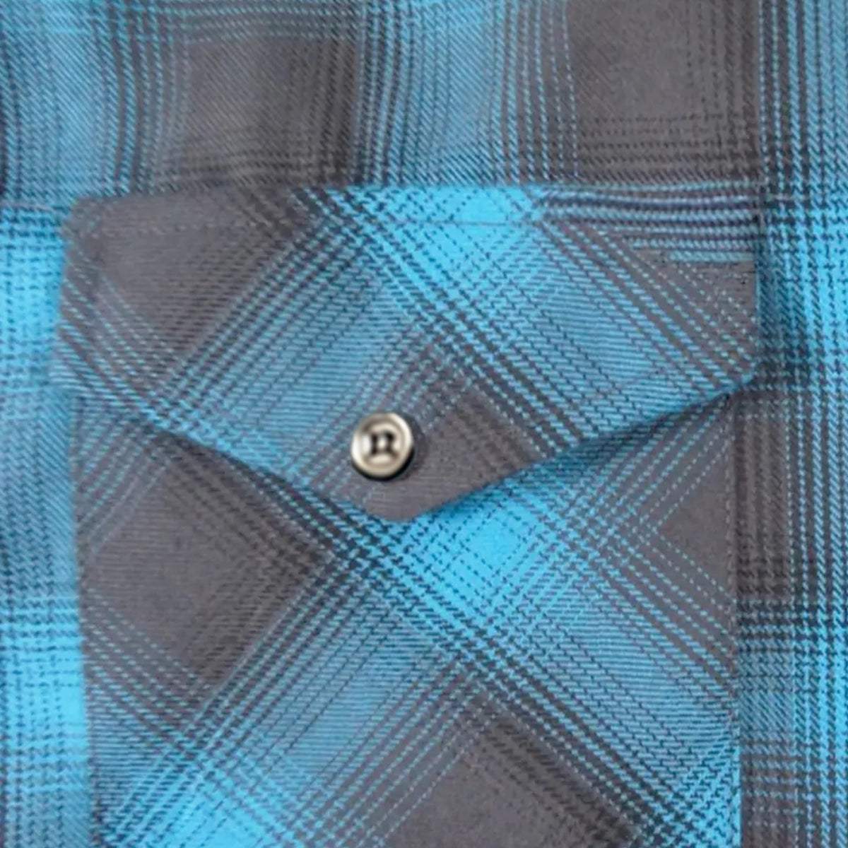 Teal Flannel - Ladies Flannel Shirt - Unik Just for Bikers - Flyclothing LLC