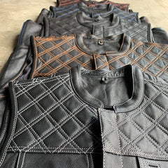 6671.03 - Mens Premium Leather Vest