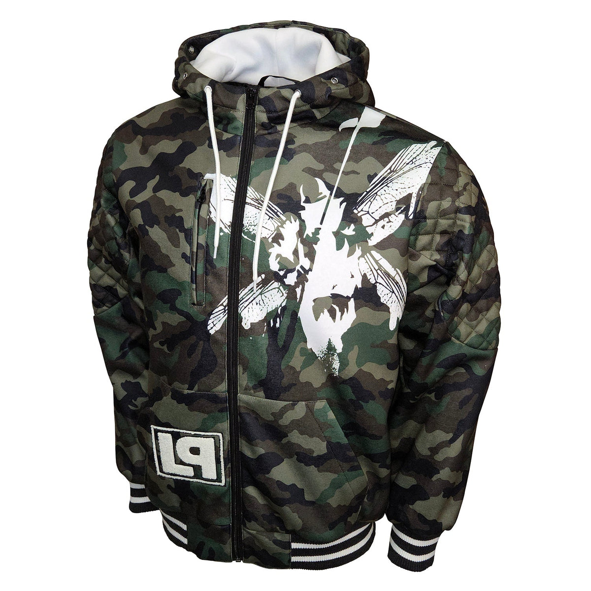 LINKIN PARK HYBRID THEORY GREEN CAMO DOUBLE KNIT HOODIE