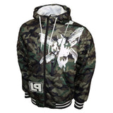 LINKIN PARK HYBRID THEORY GREEN CAMO DOUBLE KNIT HOODIE