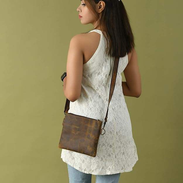 Darcy Crossbody Sling Bag - Classy Leather Bags - Flyclothing LLC