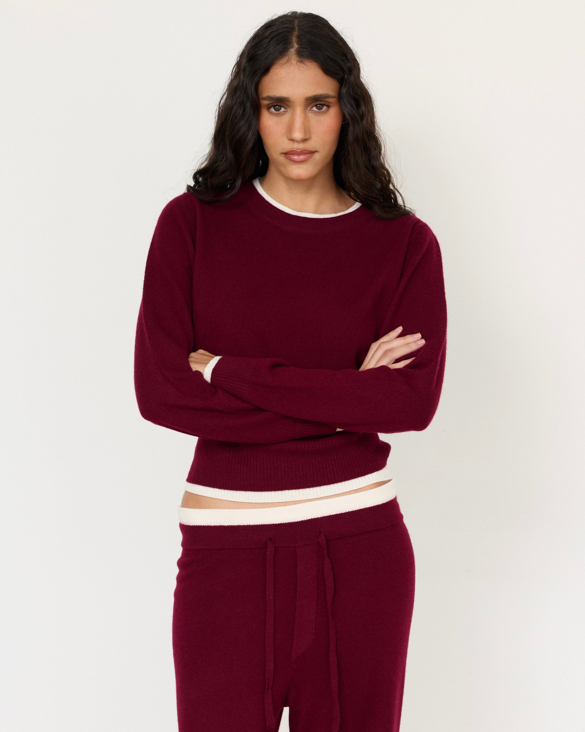 Tove Layered Cashmere Crewneck - Artless Forever - Flyclothing LLC